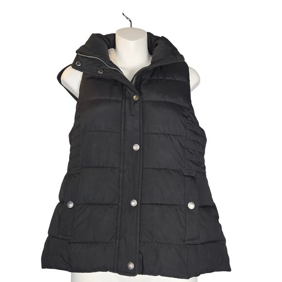 Abercrombie & Fitch Jackets & Blazers - Abercrombie & Fitch Womens Small Hooded Puffer Vest Water Resistant Outdoor Camp